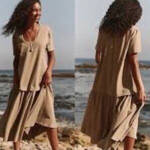 Free People Tan High Low Dress